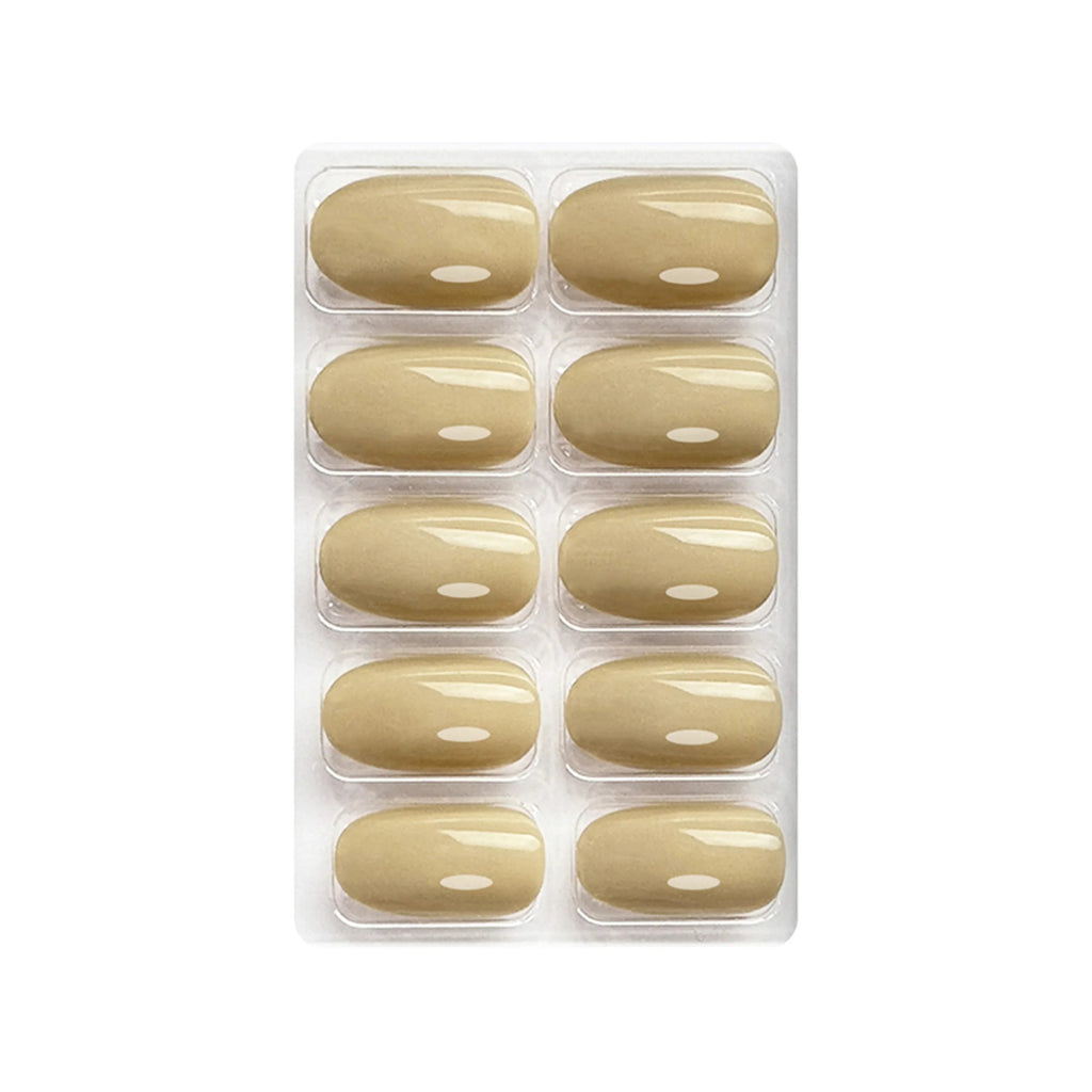 Glossy Solid Color Nails Oval(SPN527-SPN552)