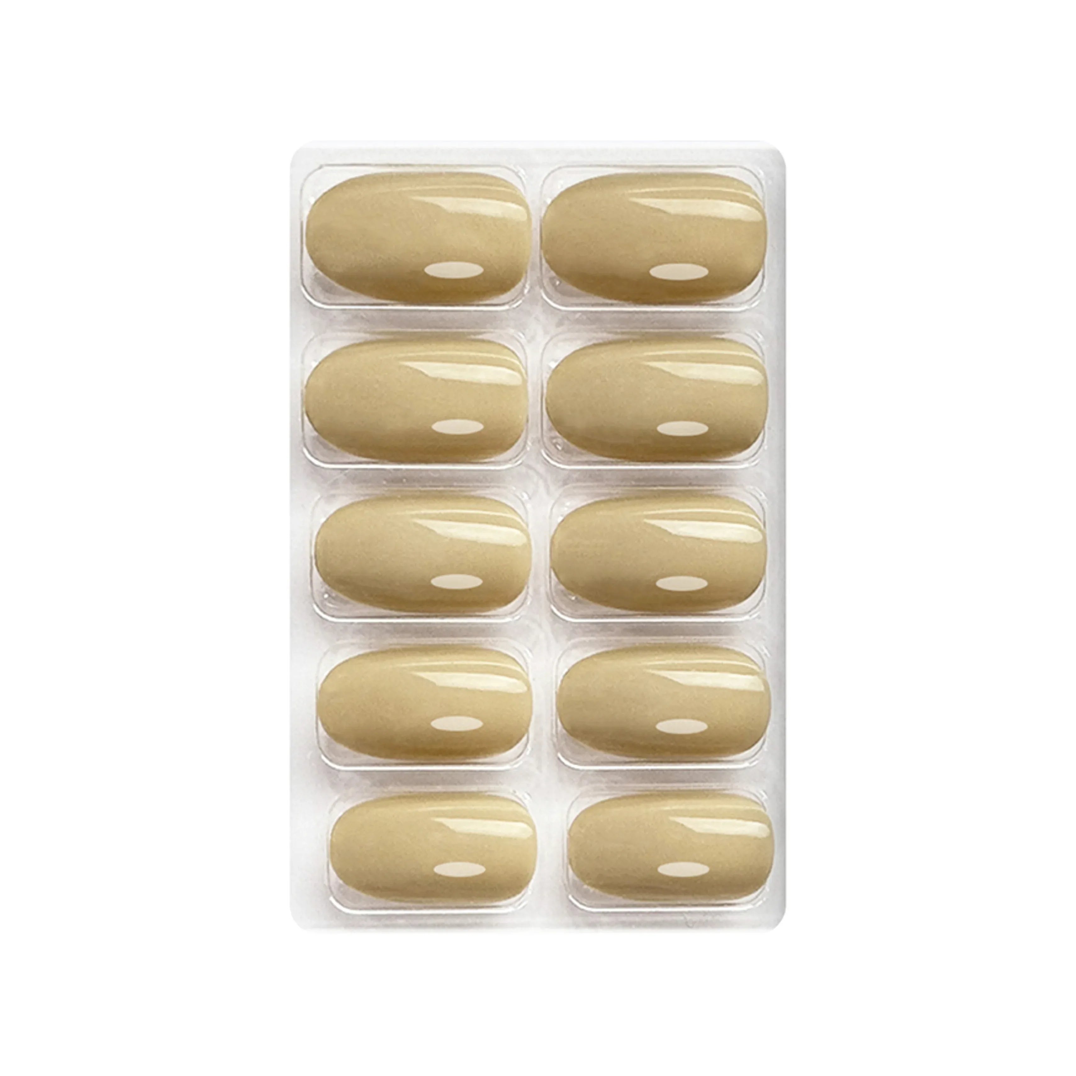 Glossy Solid Color Nails Oval(SPN527-SPN552)