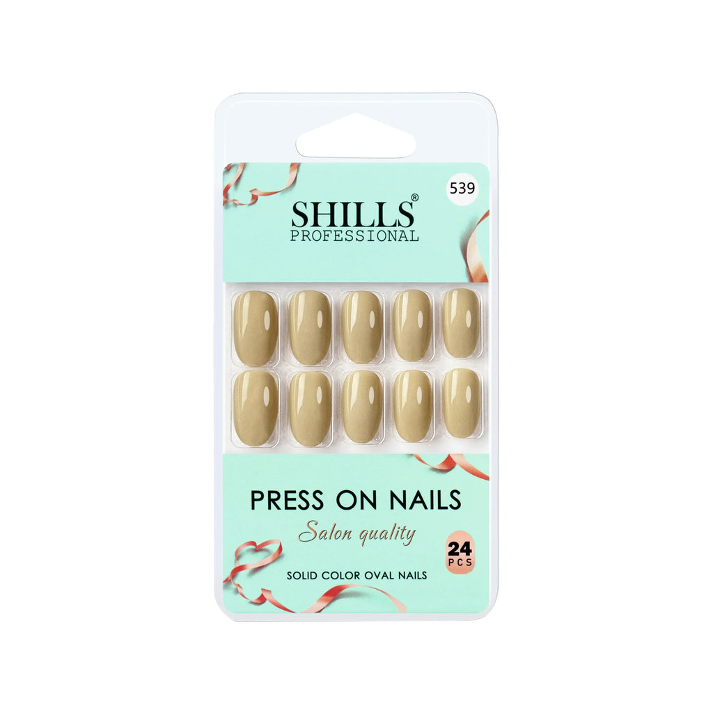 Glossy Solid Color Nails Oval(SPN527-SPN552)