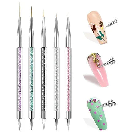 2 IN 1 Liner brush & dotting Tool