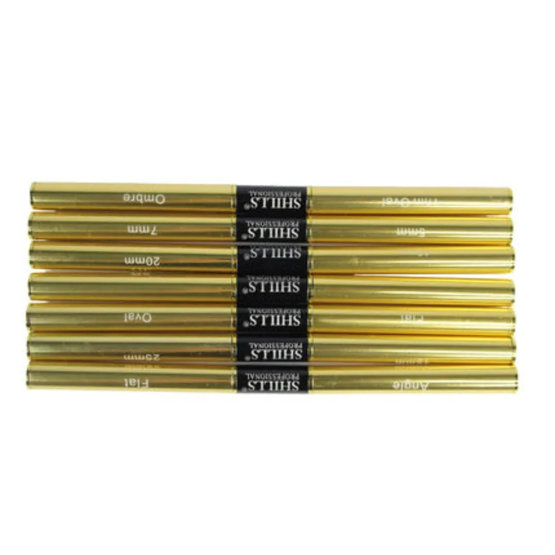 Nail Art Brush Set Golden
