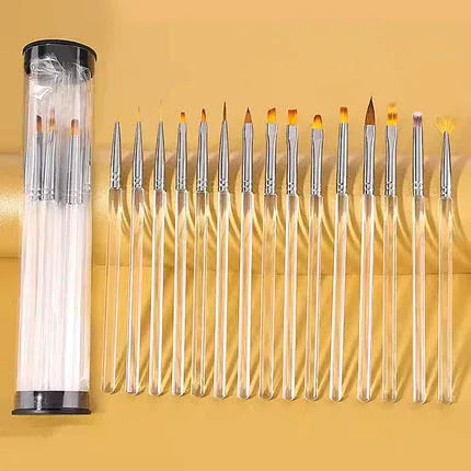 Nail Art Brush set White