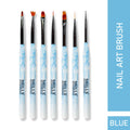 Nail Art Brush Set 7 Pcs Sky Blue