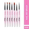 Nail Art Brush Set 7 Pcs Pink