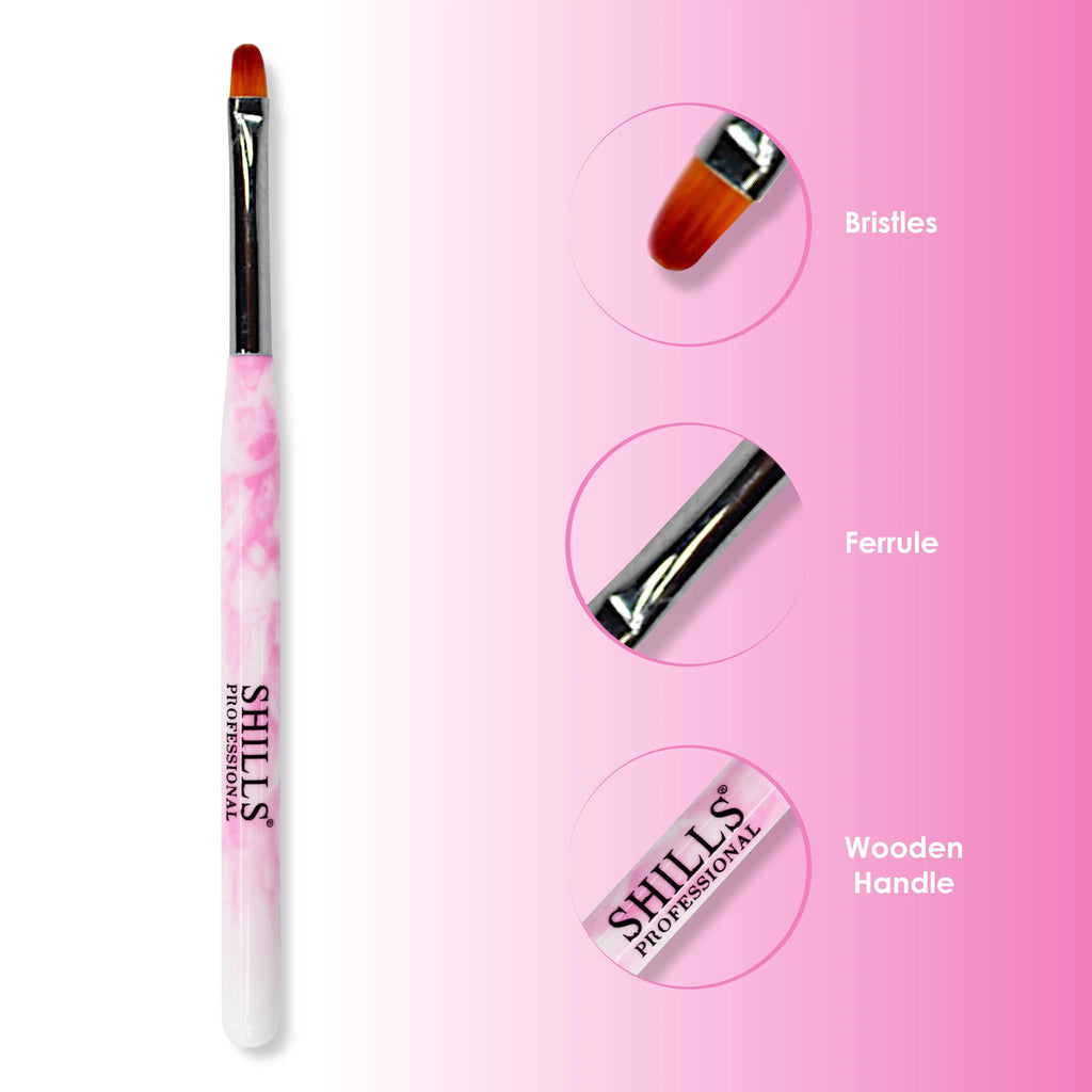Nail Art Brush Set 7 Pcs Pink