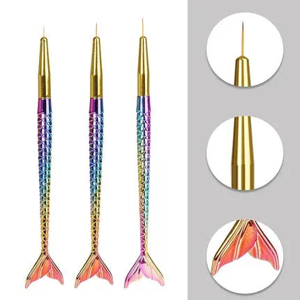 Fish Shape Liner Brush 3Pcs