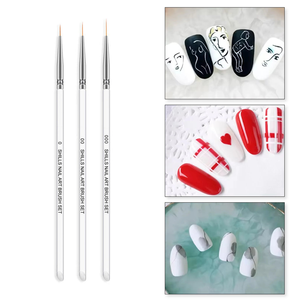 Nail Art White Brush