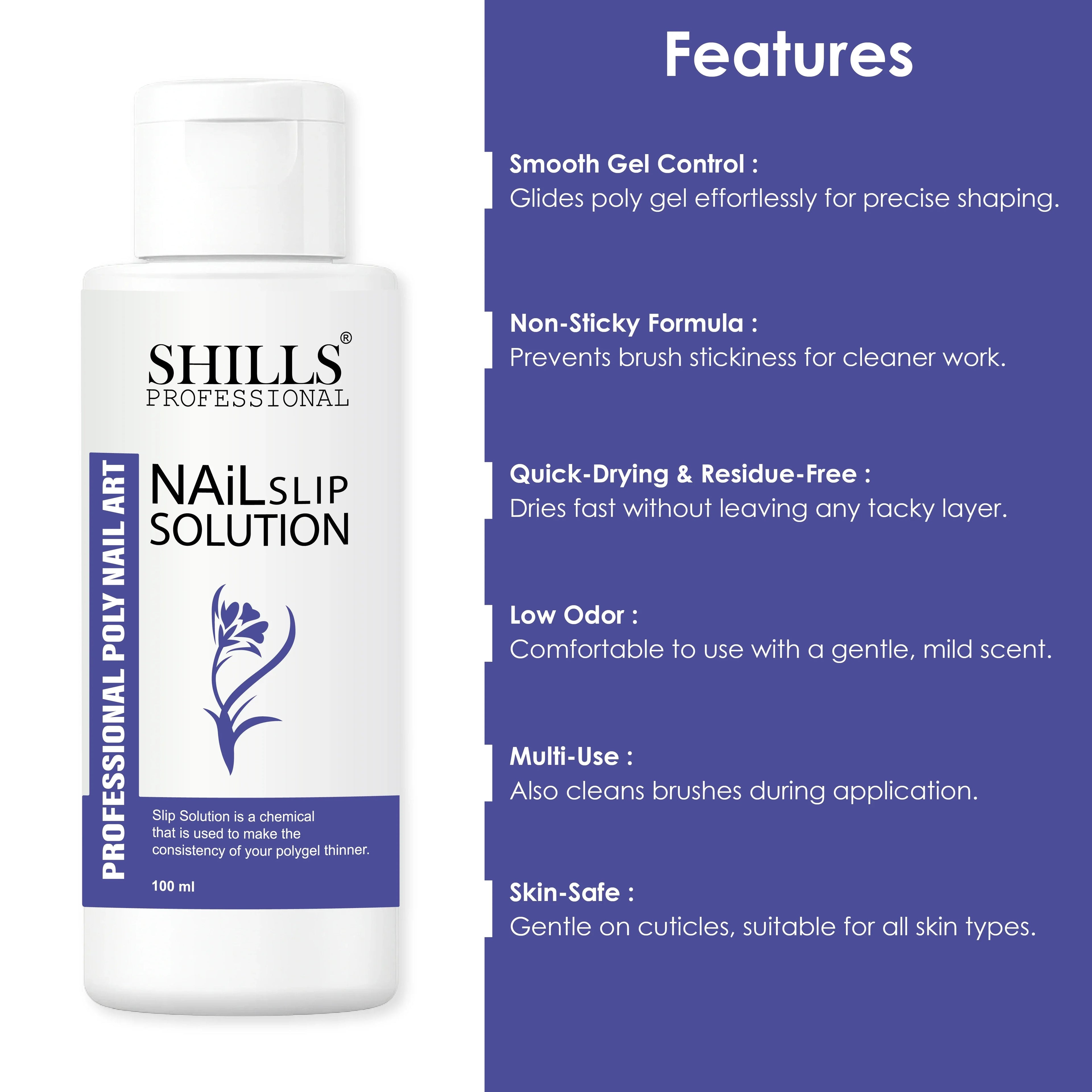 Poly Gel Slip Solution 100Ml