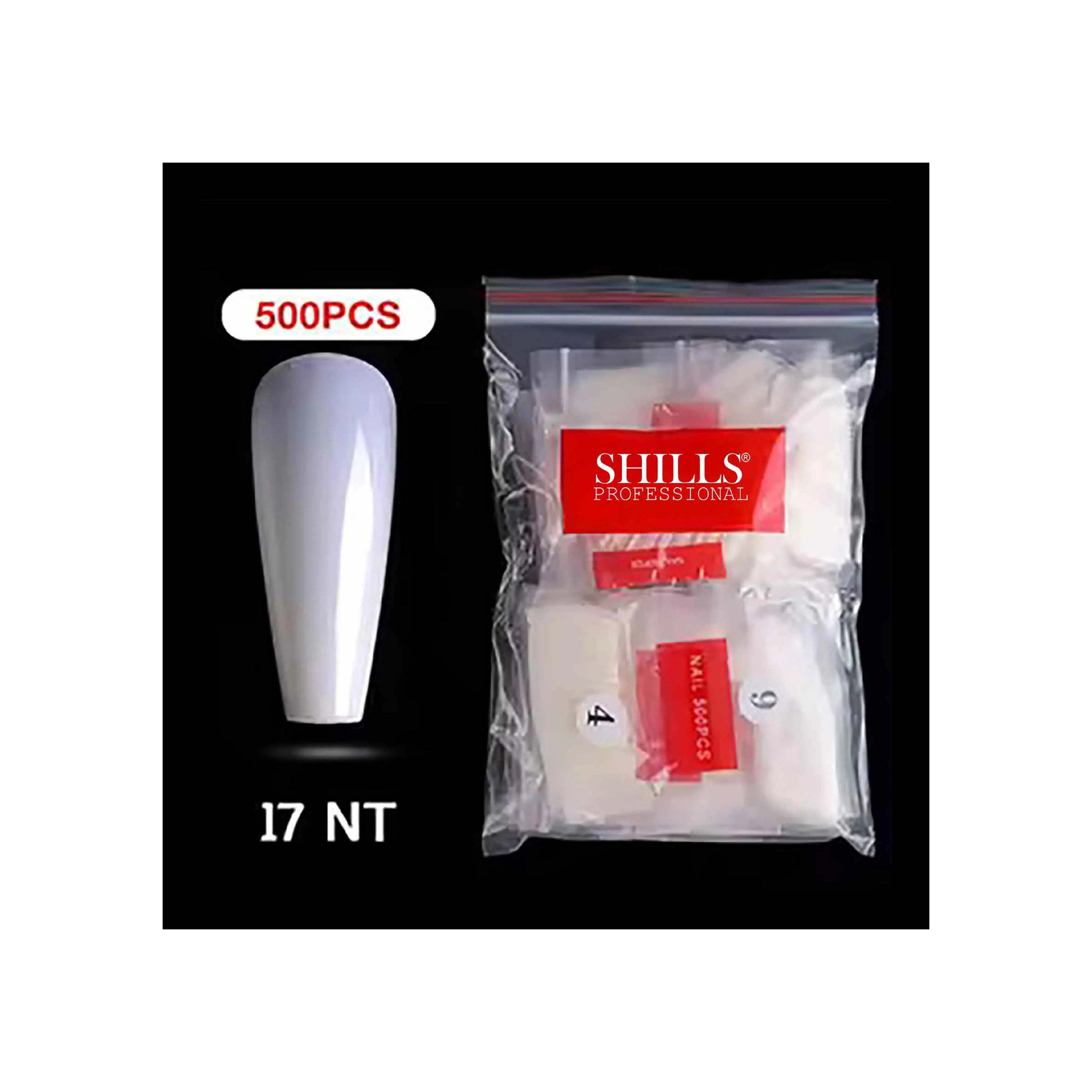 PKT 500pcs T-Shape Nail Tips Natural