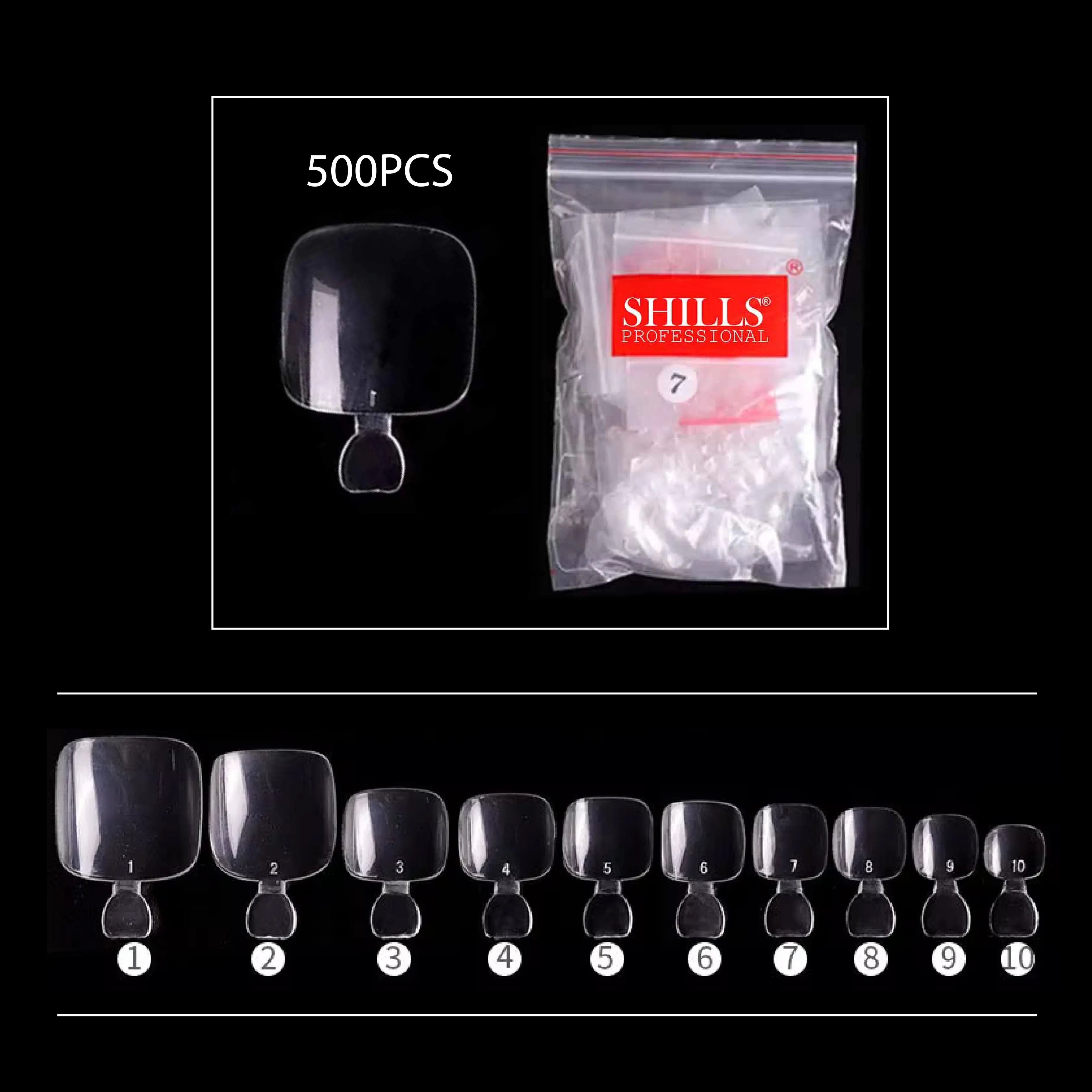 PKT 500pcs Toenails Tips Clear