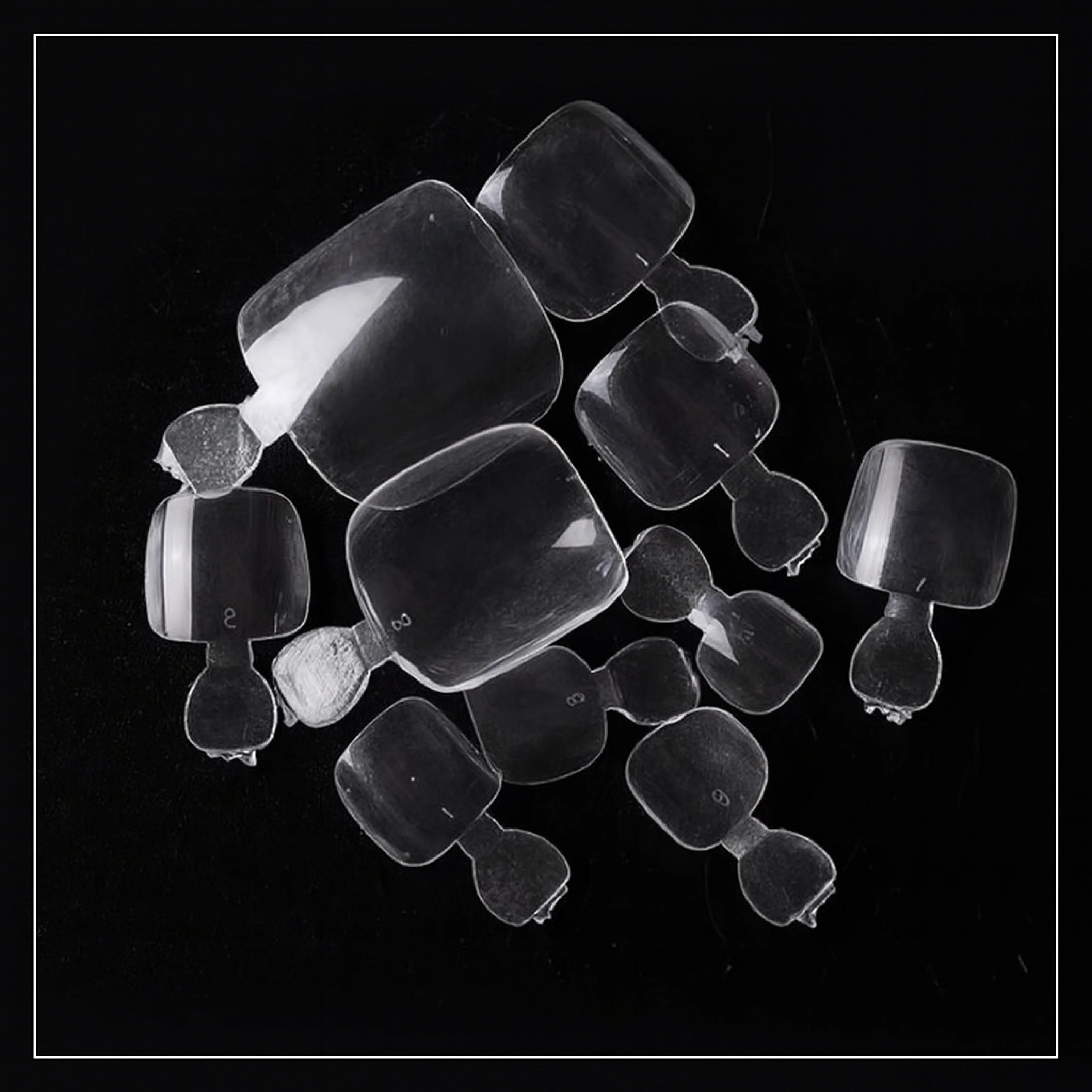 PKT 500pcs Toenails Tips Clear