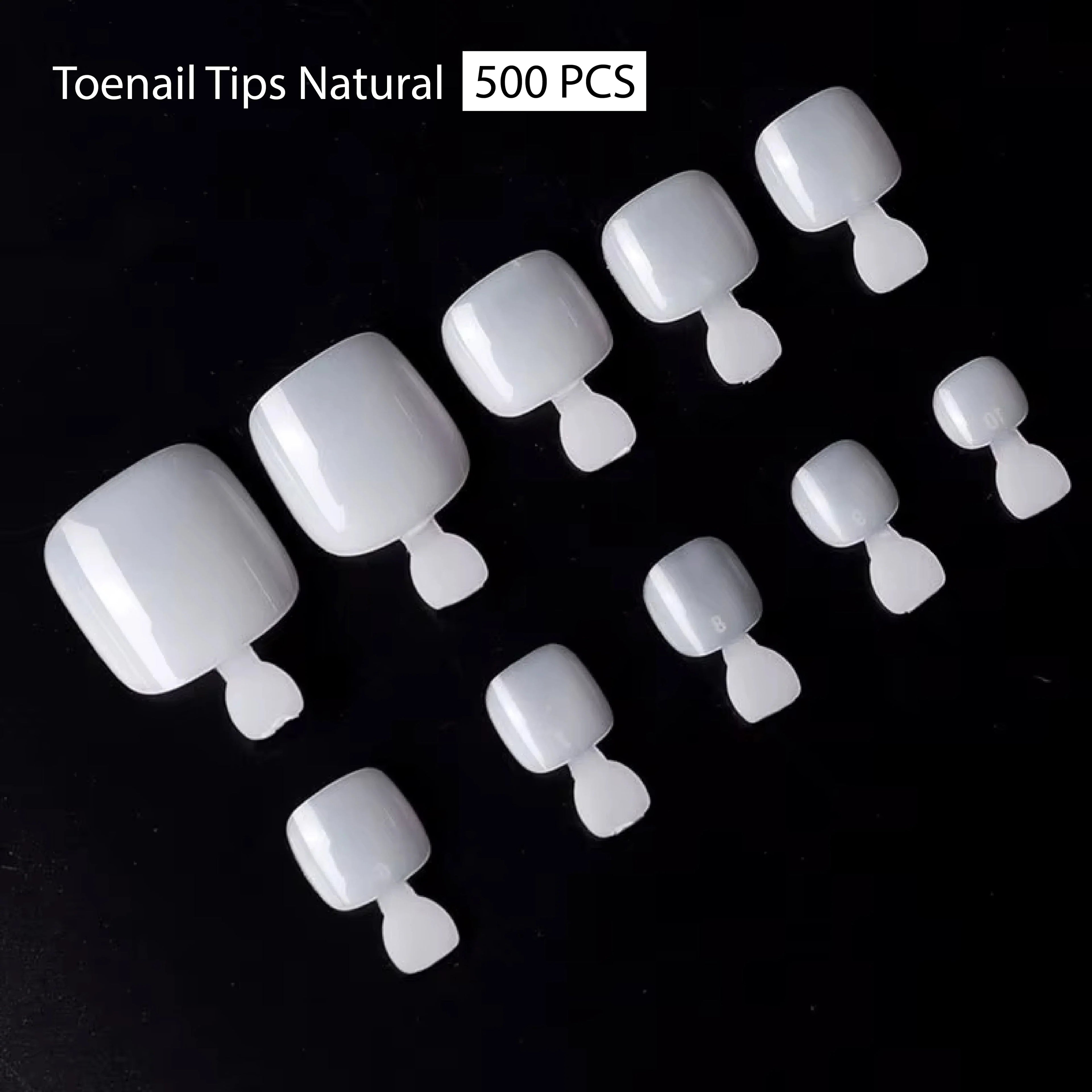 PKT 500pcs Toenails Tips Natural