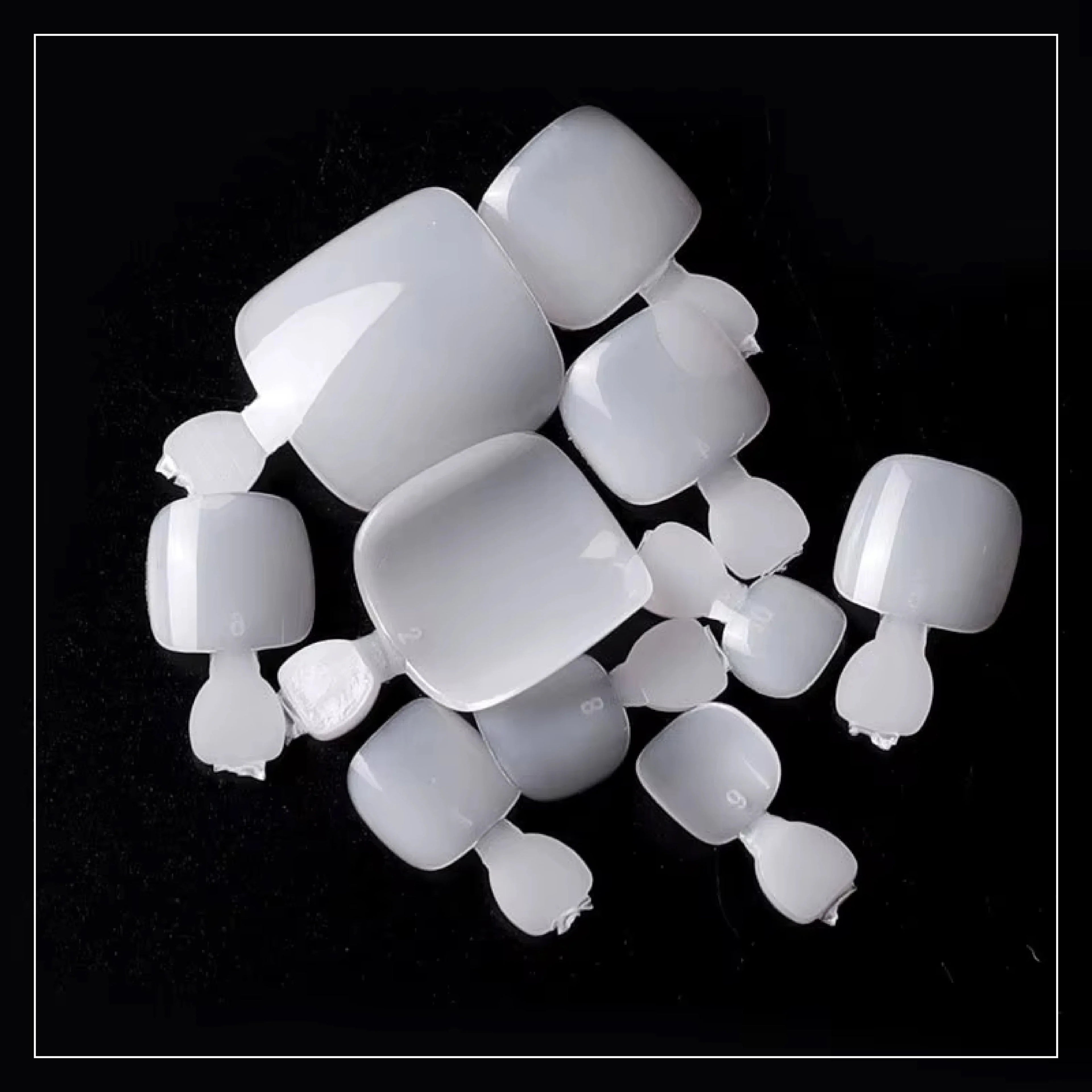 PKT 500pcs Toenails Tips Natural