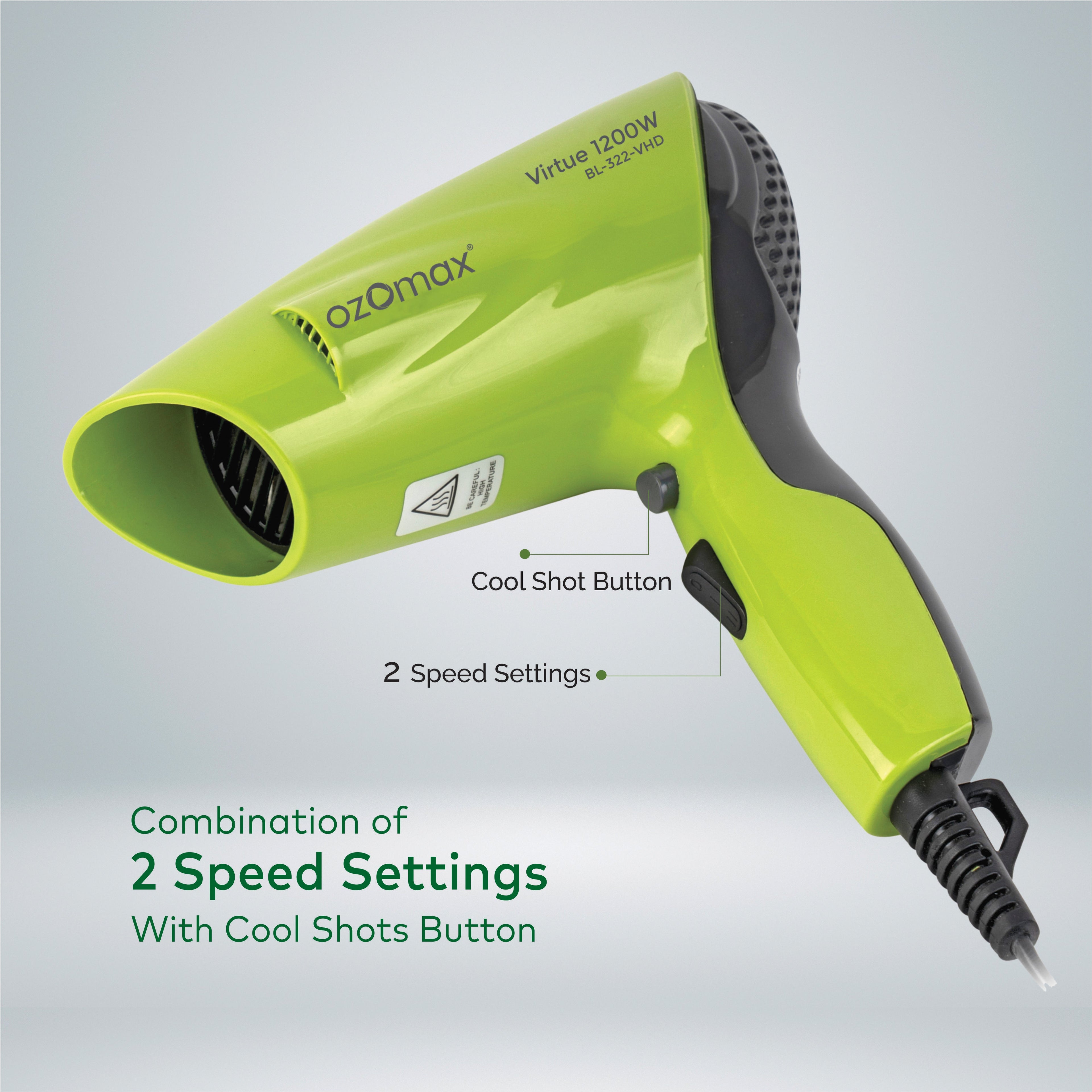 VIRTUE HAIR DRYER 1200 WATT