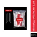 PKT 500pcs French Full Cover Nail Tips Clear