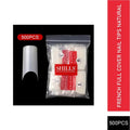 PKT 500pcs French Full Cover Nail Tips Natural
