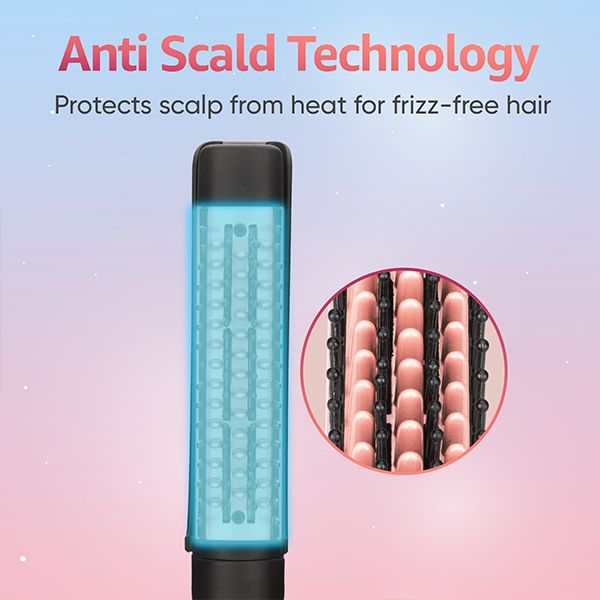 Glam Shine 2 In 1 Hair Straightener & Brush-VHSSB-01
