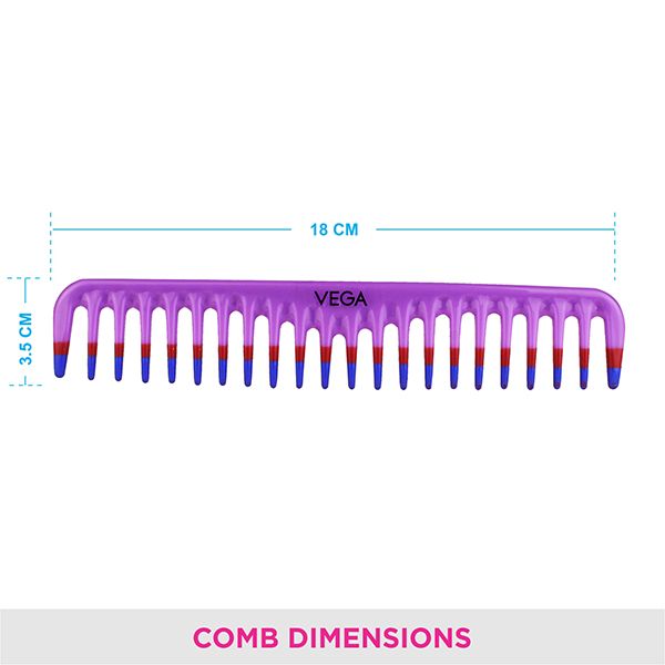 De-Tangling Comb - 1266 - Purple