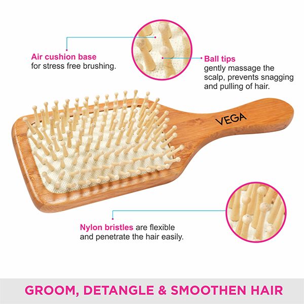 Paddle Brush (Wooden) - E2-PBB