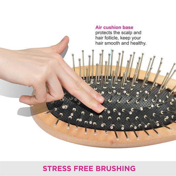 Compact Wooden Hair brush - R2-CB