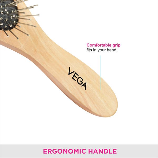 Compact Wooden Hair brush - R2-CB