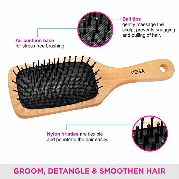 Paddle Brush (Wooden) - E2-PB