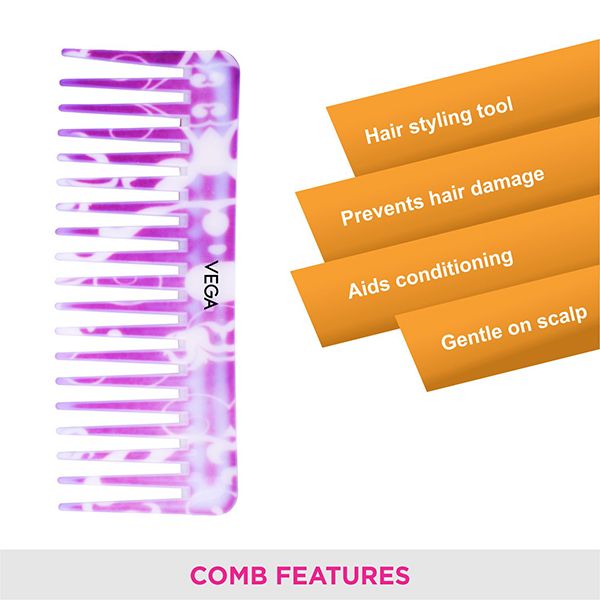 Lilac Shampoo Comb - DC-1268