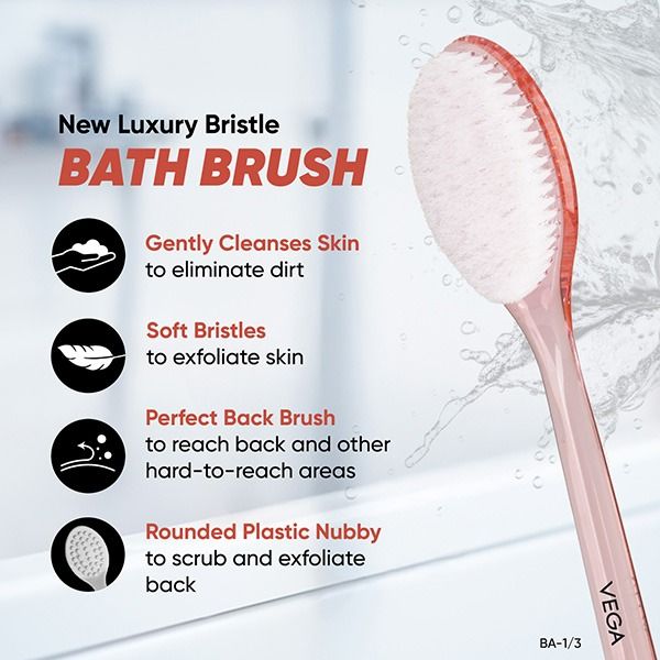 New Luxury Bristle Bath Brush - BA-1/3