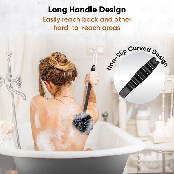 Vega Luxury Black Bath Brush - BA-1/8