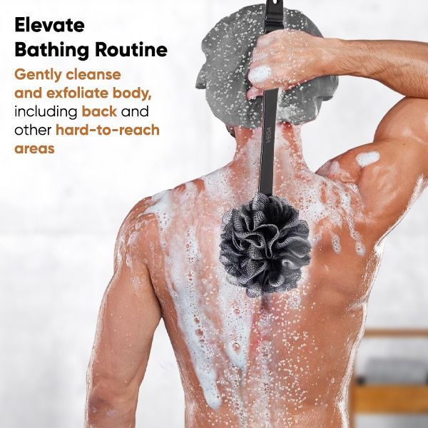 Vega Luxury Black Bath Brush - BA-1/8