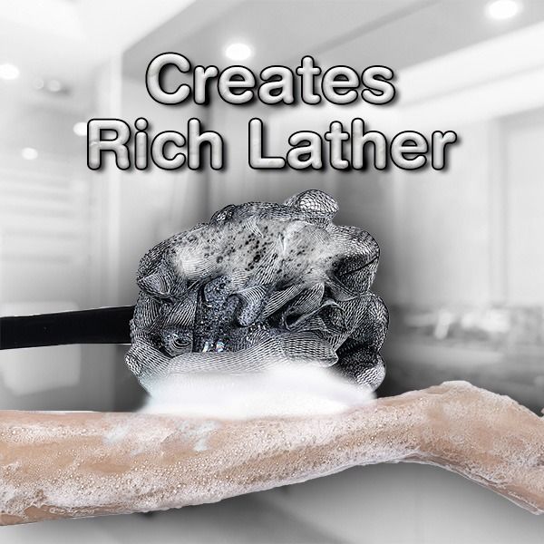 Vega Luxury Black Bath Brush - BA-1/8