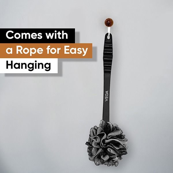 Vega Luxury Black Bath Brush - BA-1/8
