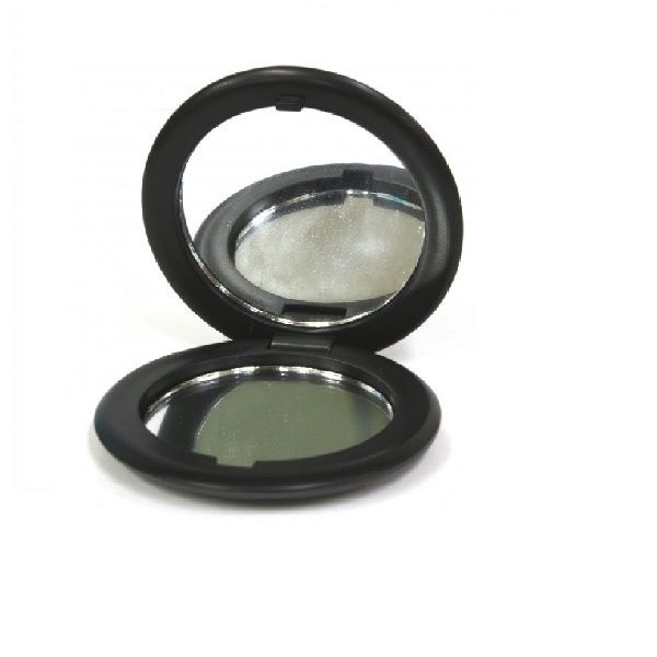 Compact Mirror In Plastic Case-Black-CM-01-Black