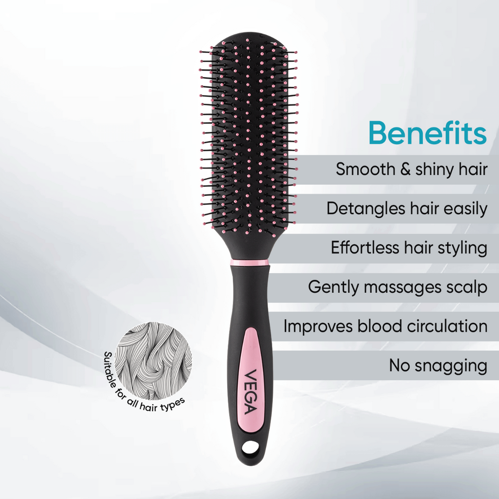 Vega Flat Hair Brush - R21-FB
