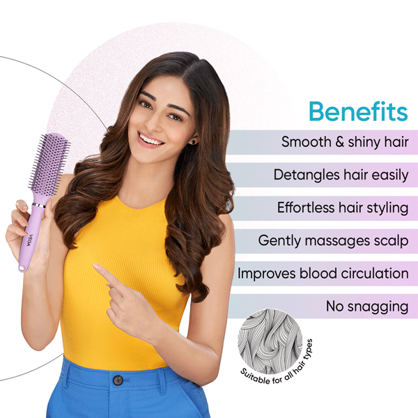 Vega Flat Hair Brush - E32-FB
