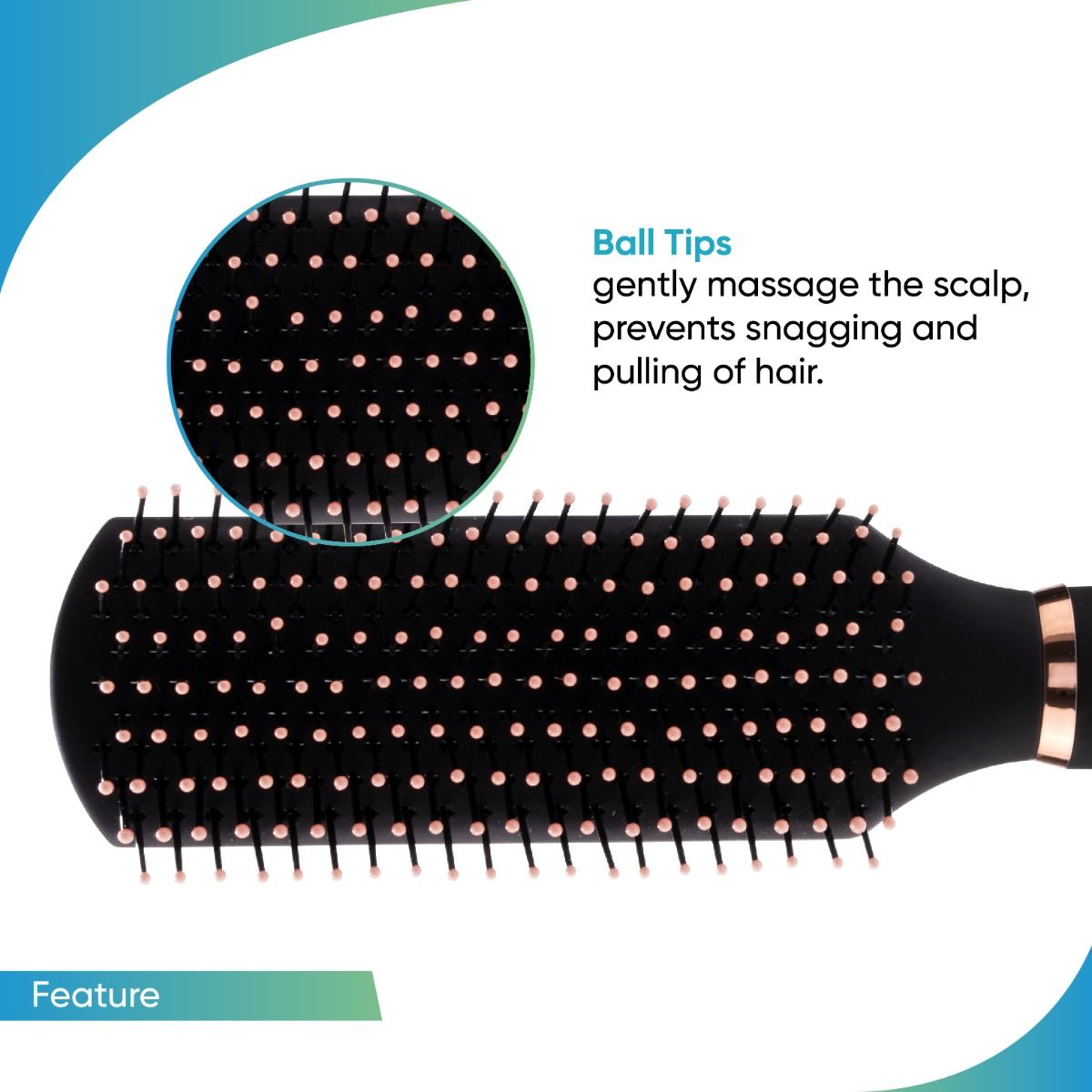Vega Flat Hair Brush (E33-FB)