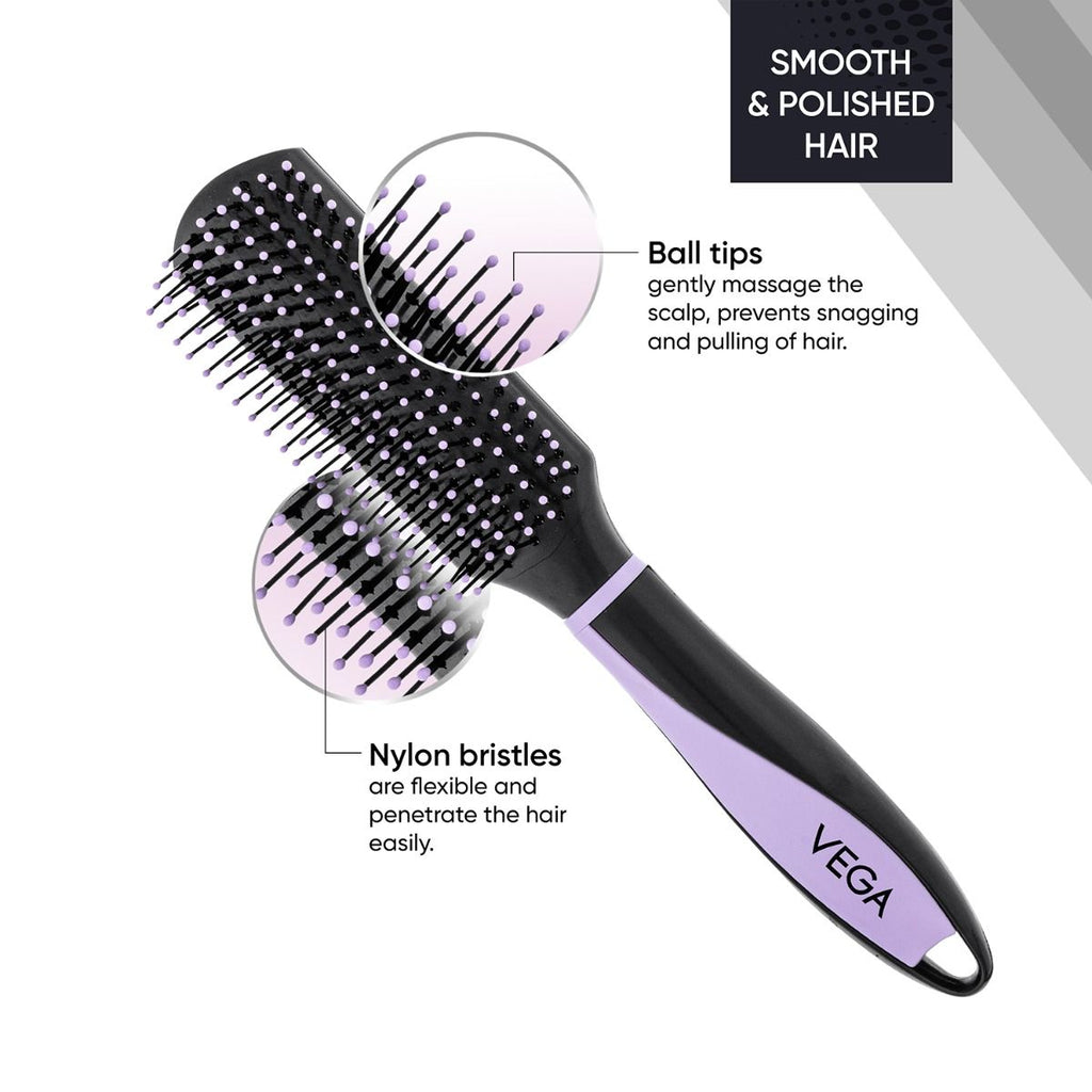 Vega Flat Hair Brush - E36-FB 