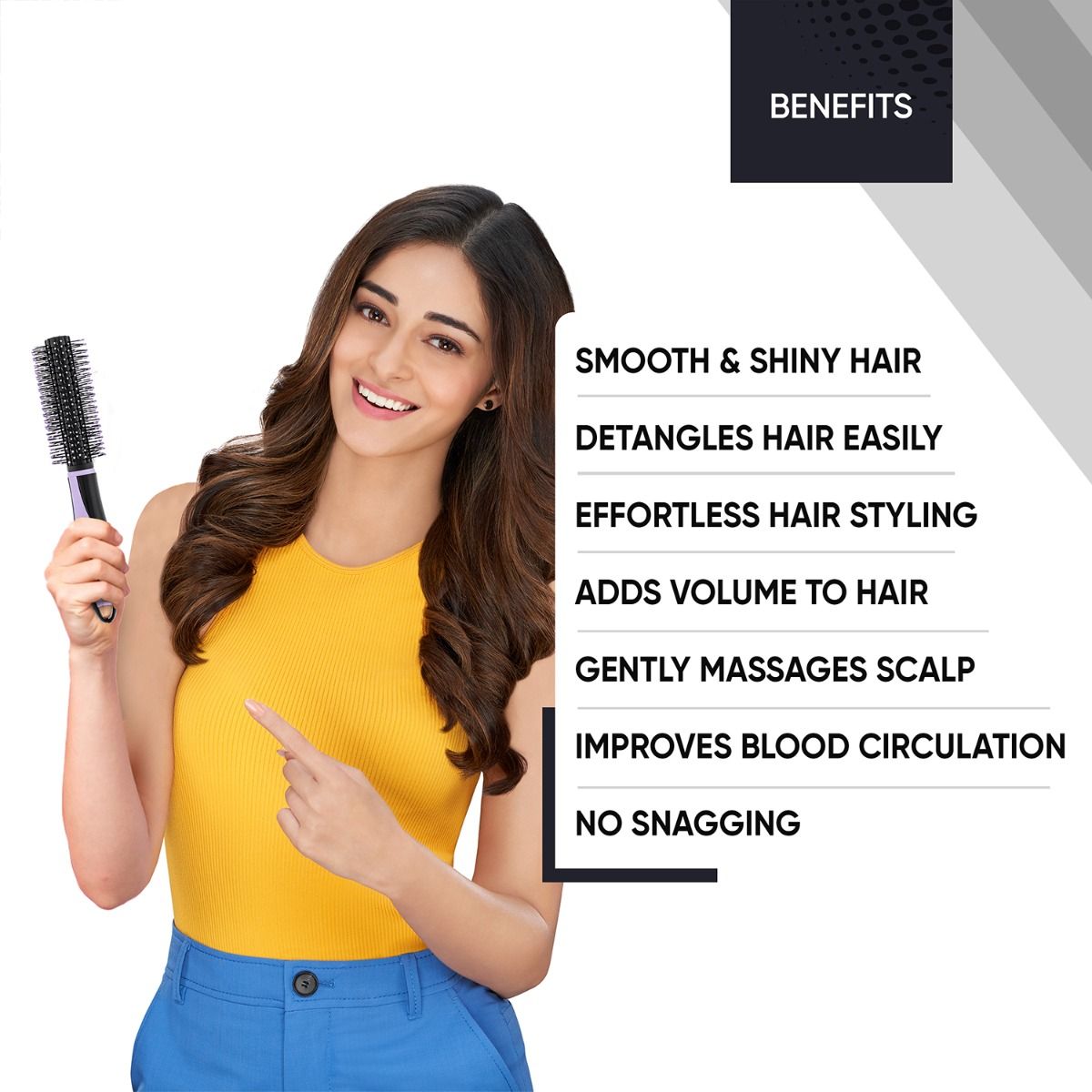 Vega Round Hair Brush - E36-RB