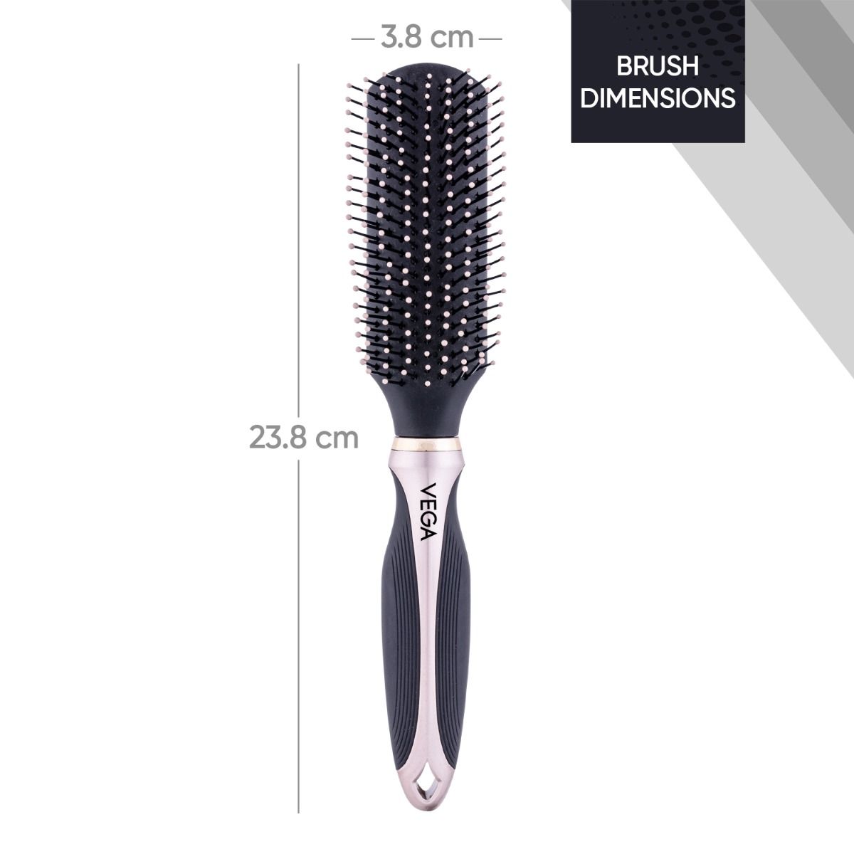 Vega Flat Hair Brush - E38-FB 