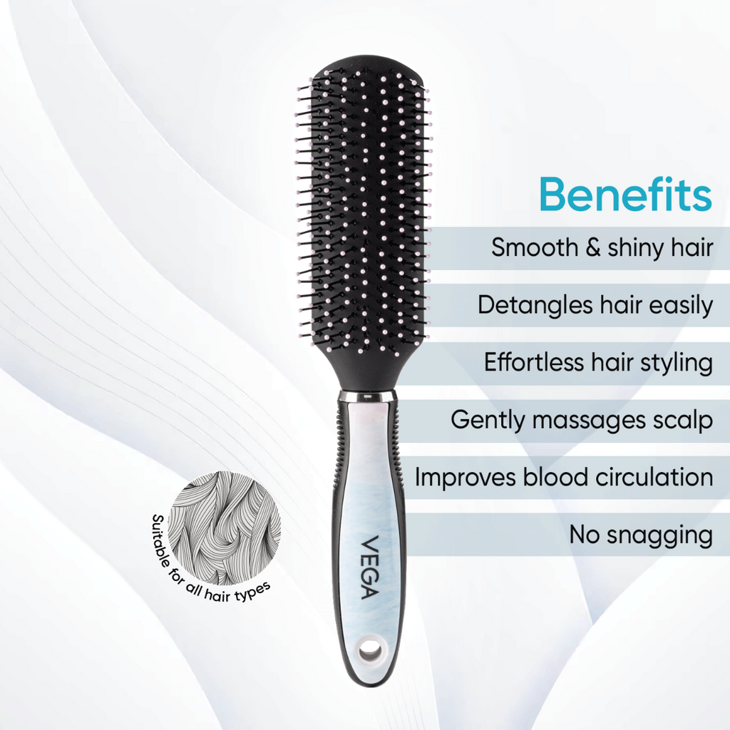 Vega Flat Hair Brush - E39-FB