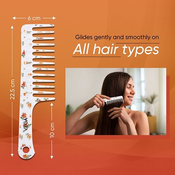 Floral Shampoo comb (Large) - DC-1268H