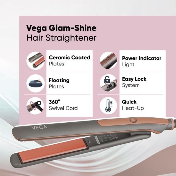 Glam-Shine Hair Straightener - VHSH-24