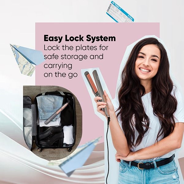 Glam-Shine Hair Straightener - VHSH-24