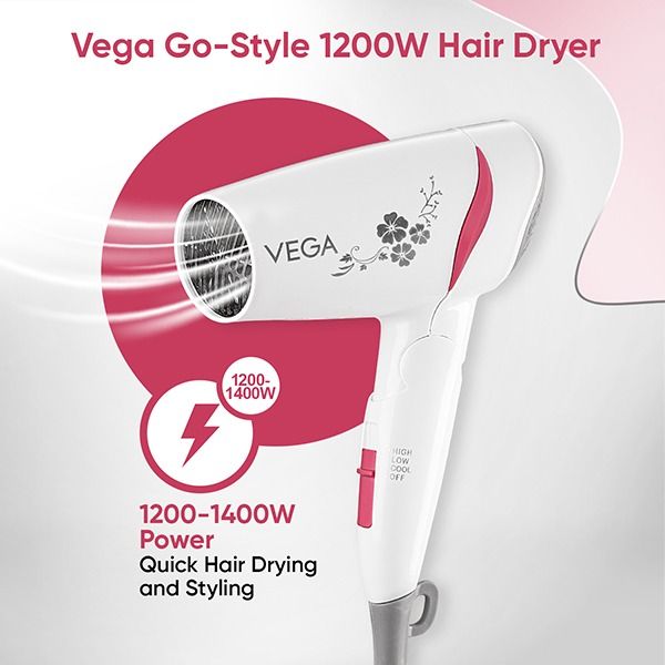 Go-Style 1200-1400 Watts Hair Dryer - VHDH-18