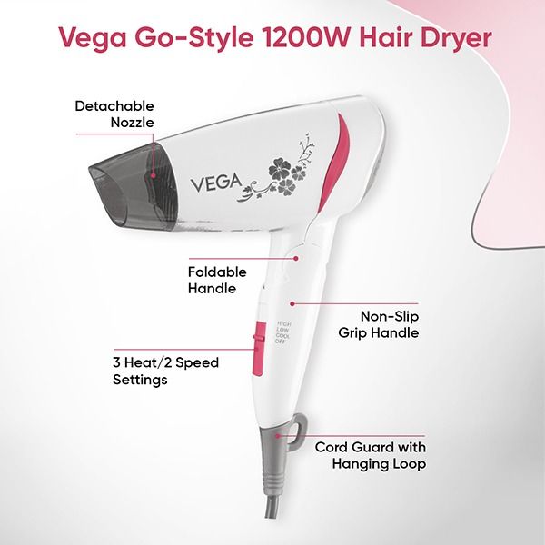 Go-Style 1200-1400 Watts Hair Dryer - VHDH-18
