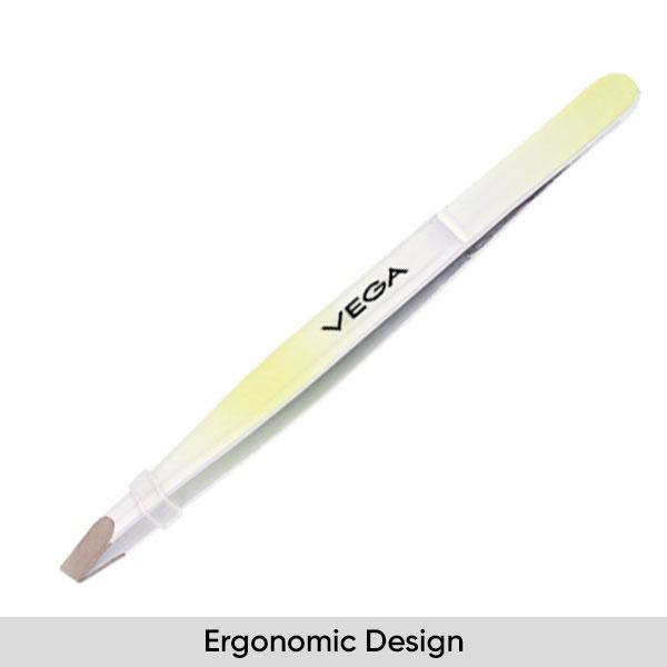 Gorgeous Green Tweezer - Slant Tip - TW-07