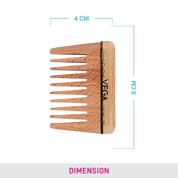 Wide Tooth Wooden Comb - HMWC-05