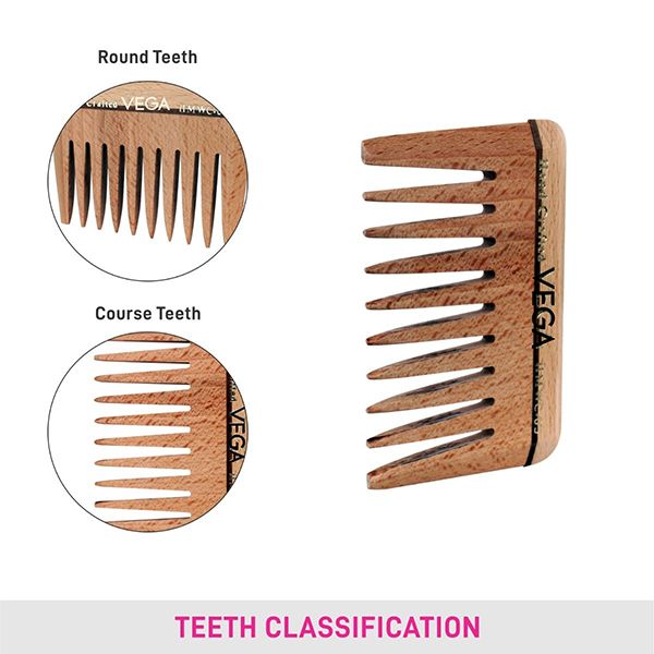 Wide Tooth Wooden Comb - HMWC-05