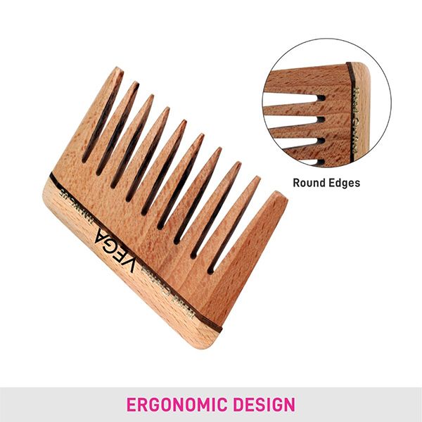 Wide Tooth Wooden Comb - HMWC-05
