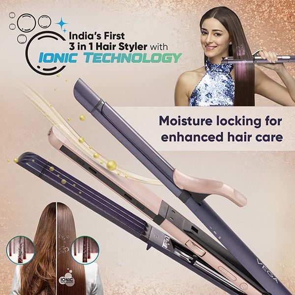 Ionic 3 in 1 Hair Styler - VHSCC-08